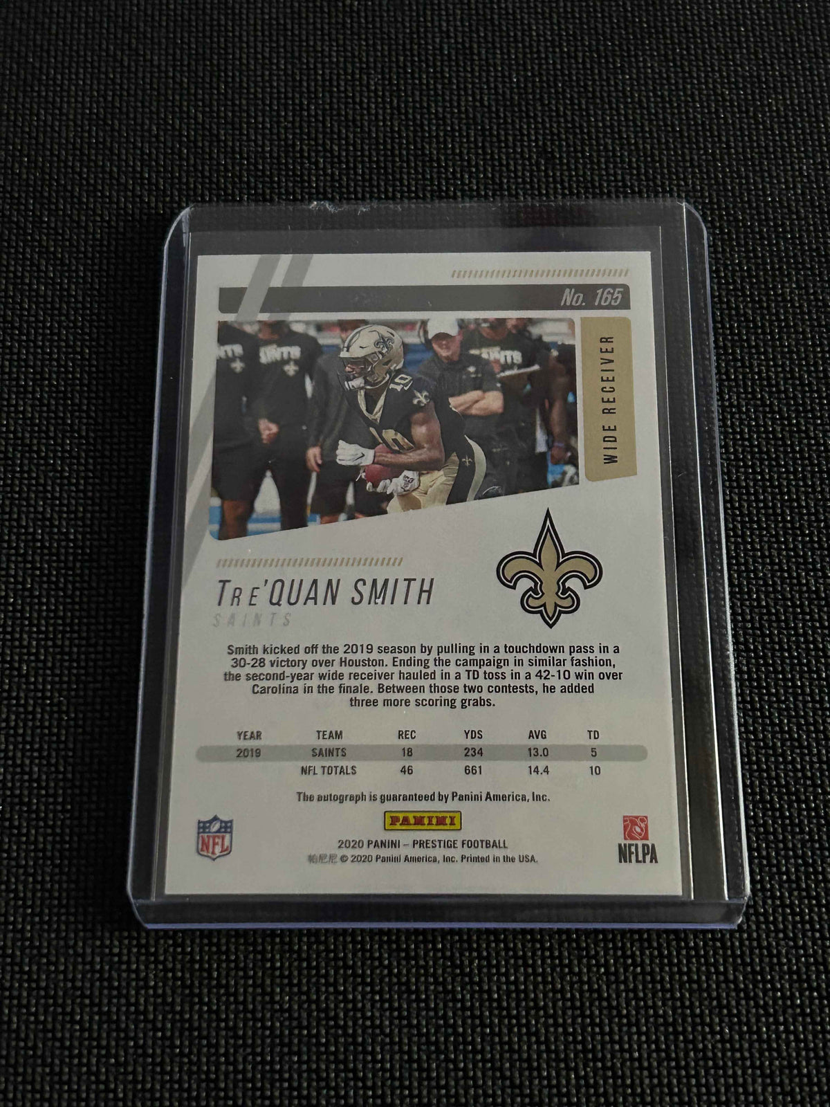 2020 - Panini Prestige Football Tre’Quan Smith Auto