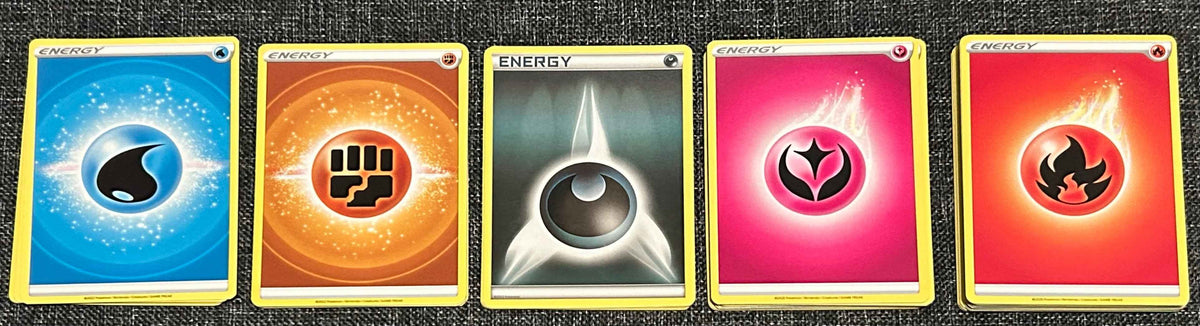 50 energy card pokemon lot