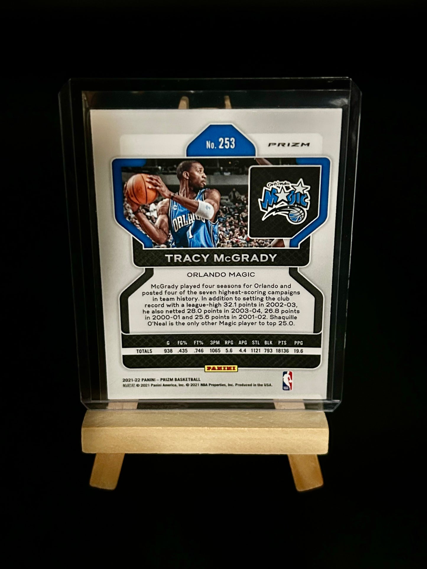 2021-2022 Prizm Tracy Mcgrady Red, White and Blue Parallel