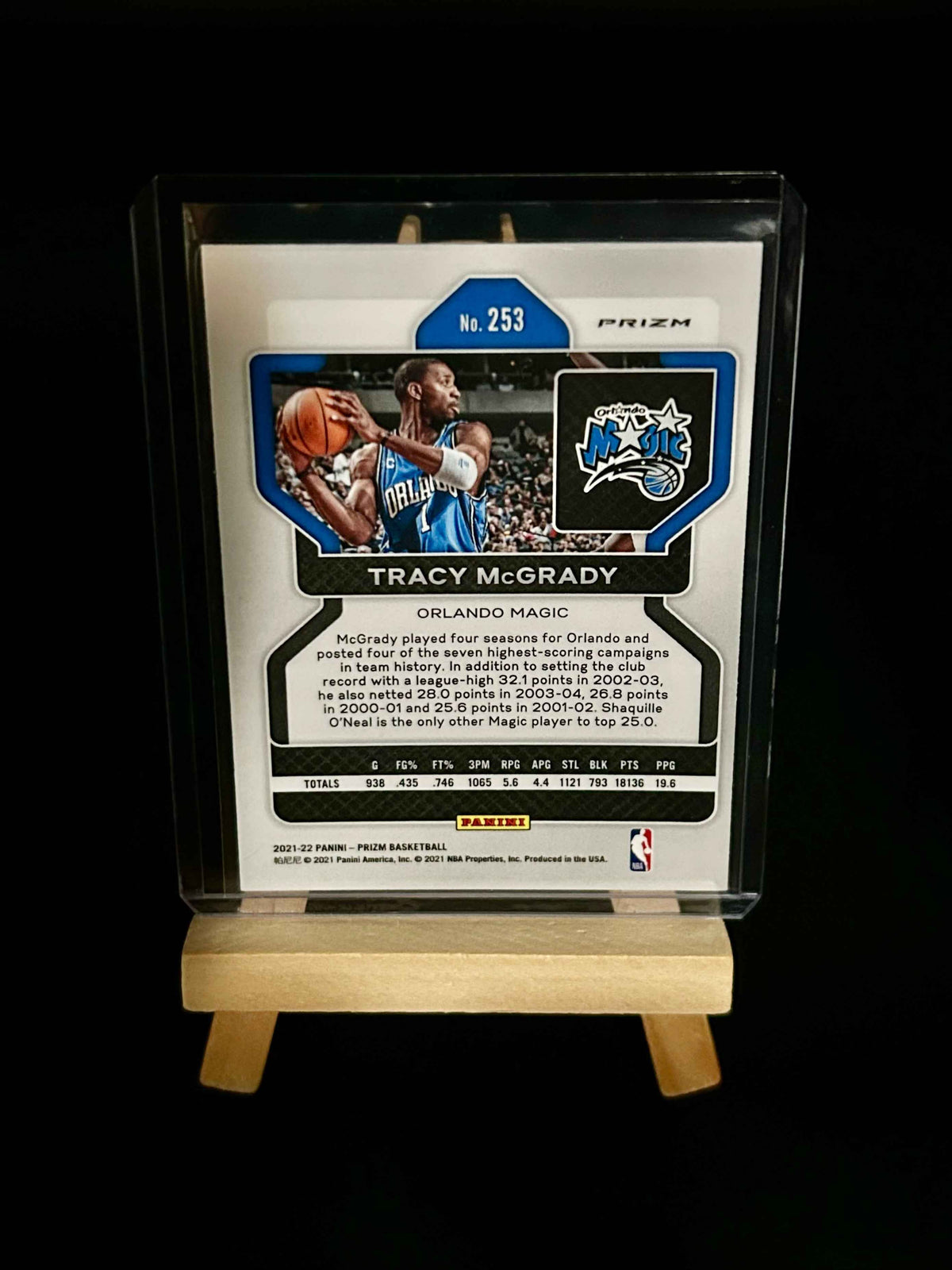 2021-2022 Prizm Tracy Mcgrady Red, White and Blue Parallel