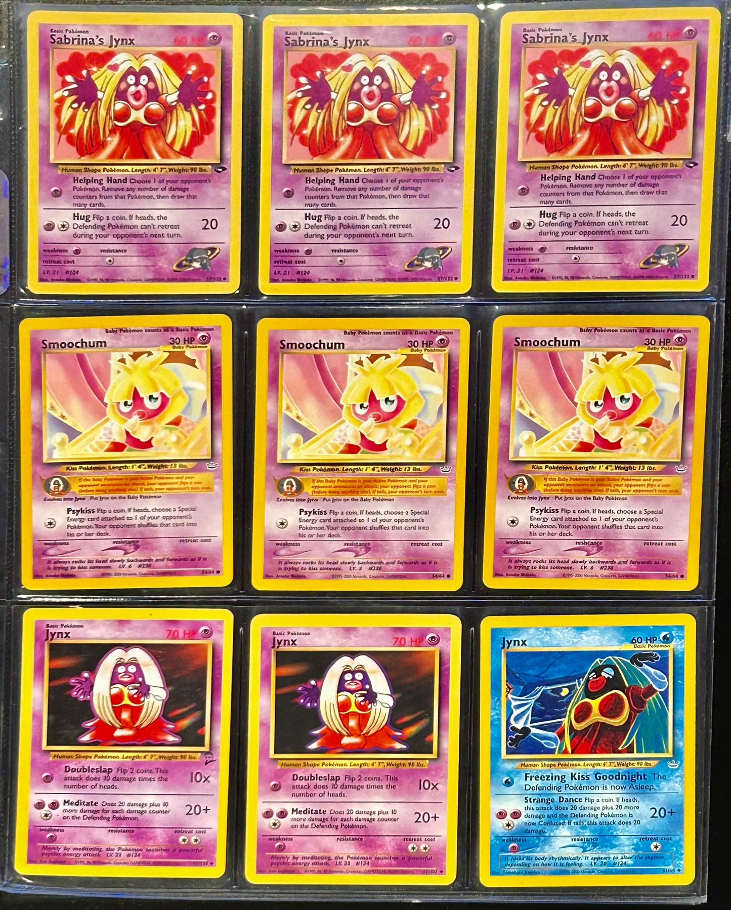 9 Card Smoochum evolution lot