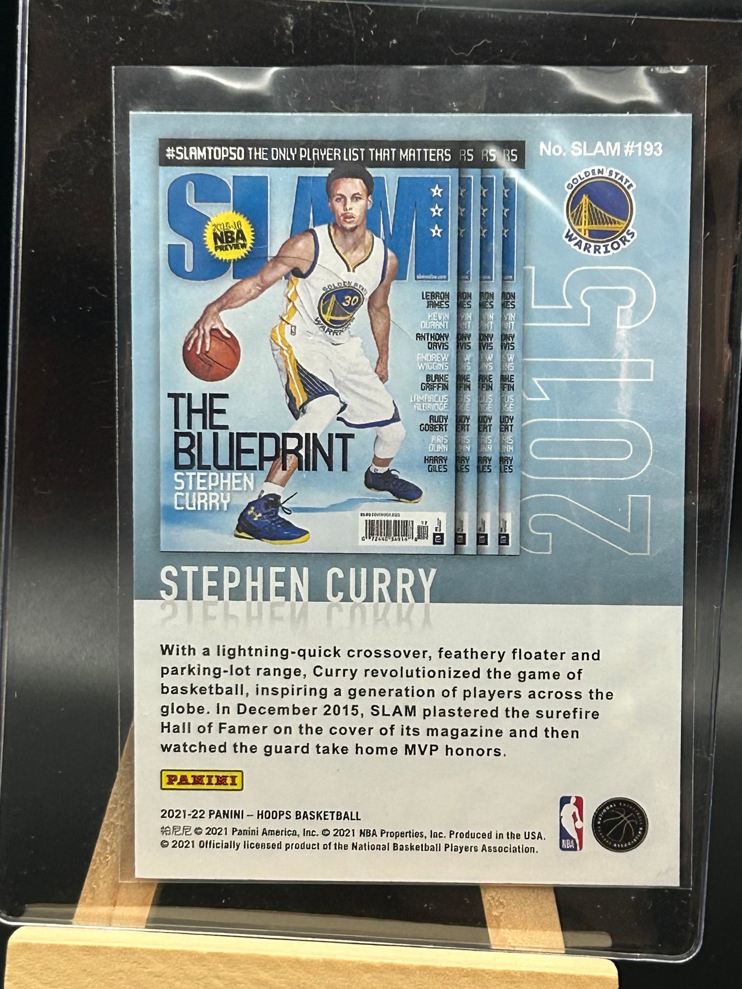2021-22 Panini Hoops Slam Basketball Card – Steph Curry