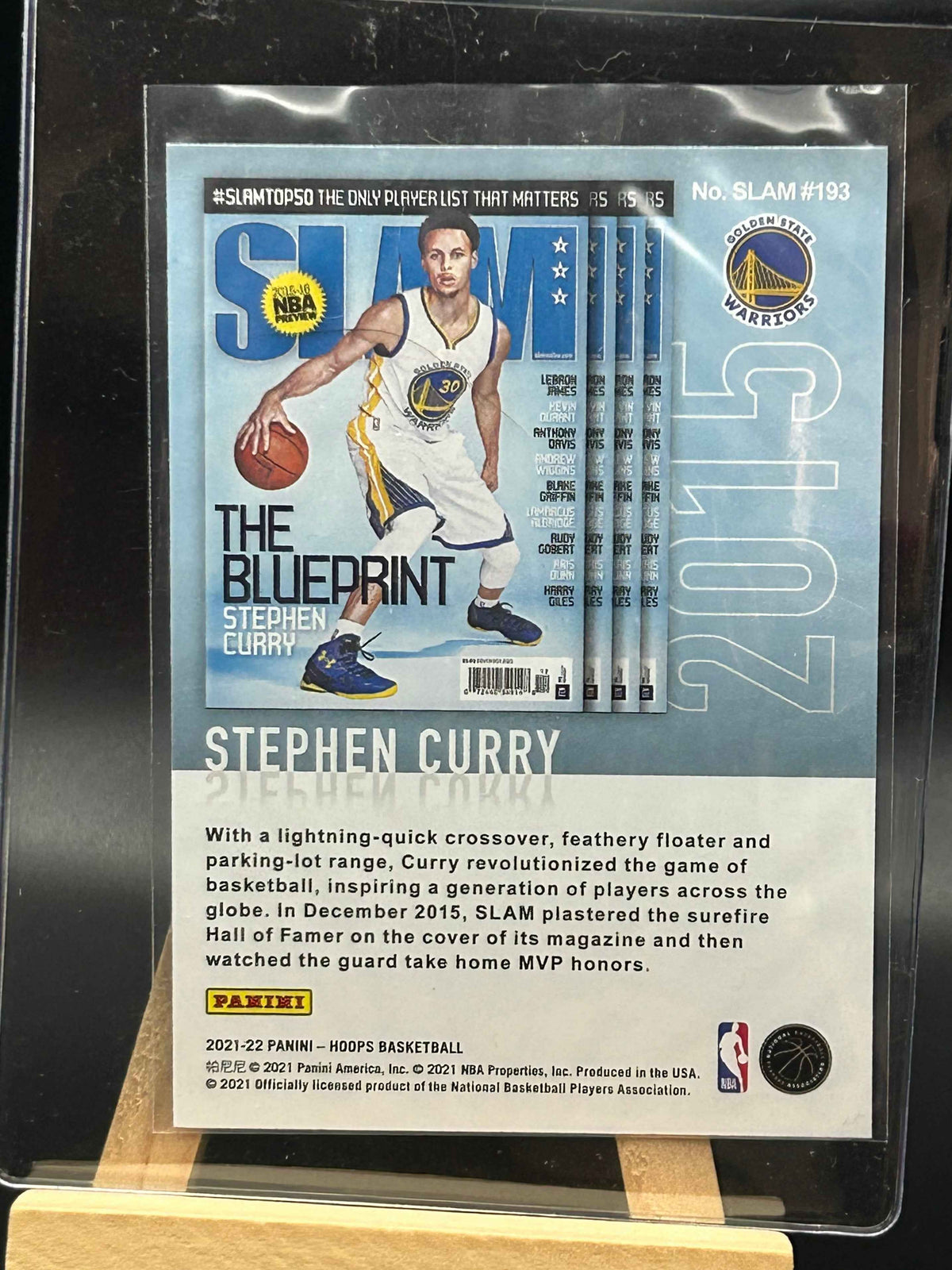2021-22 Panini Hoops Slam Basketball Card – Steph Curry