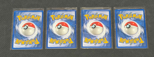 Porygon - Base Set (BS) UnCommon 4 card lot LP