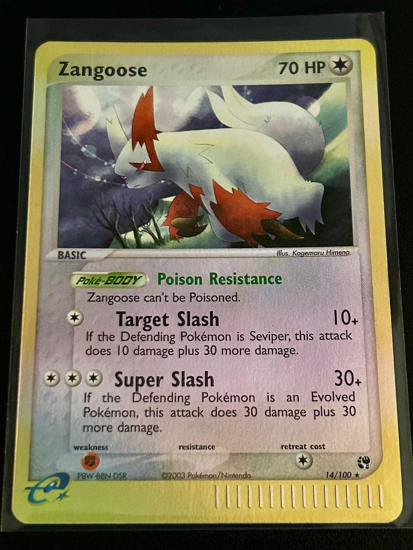 Zangoose Ex- Sandstorm (SS)NM Reverse Holo