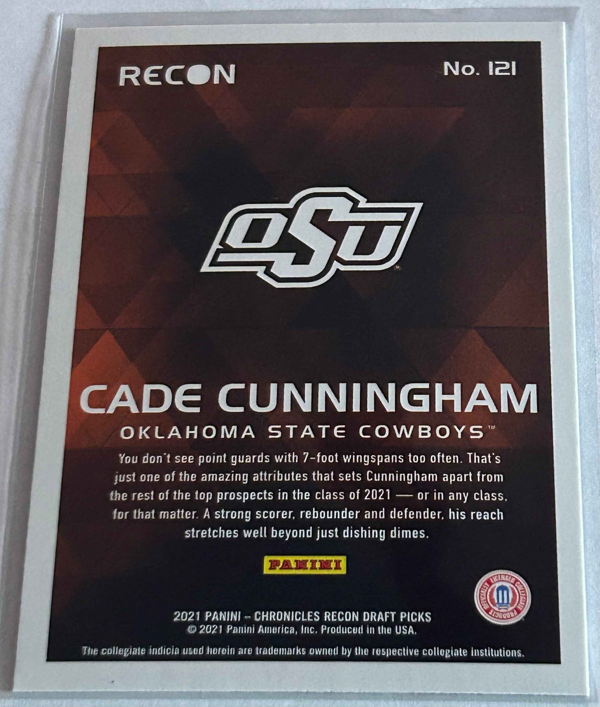 2021 Panini Chronicles Recon Draft Picks Cade Cunningham