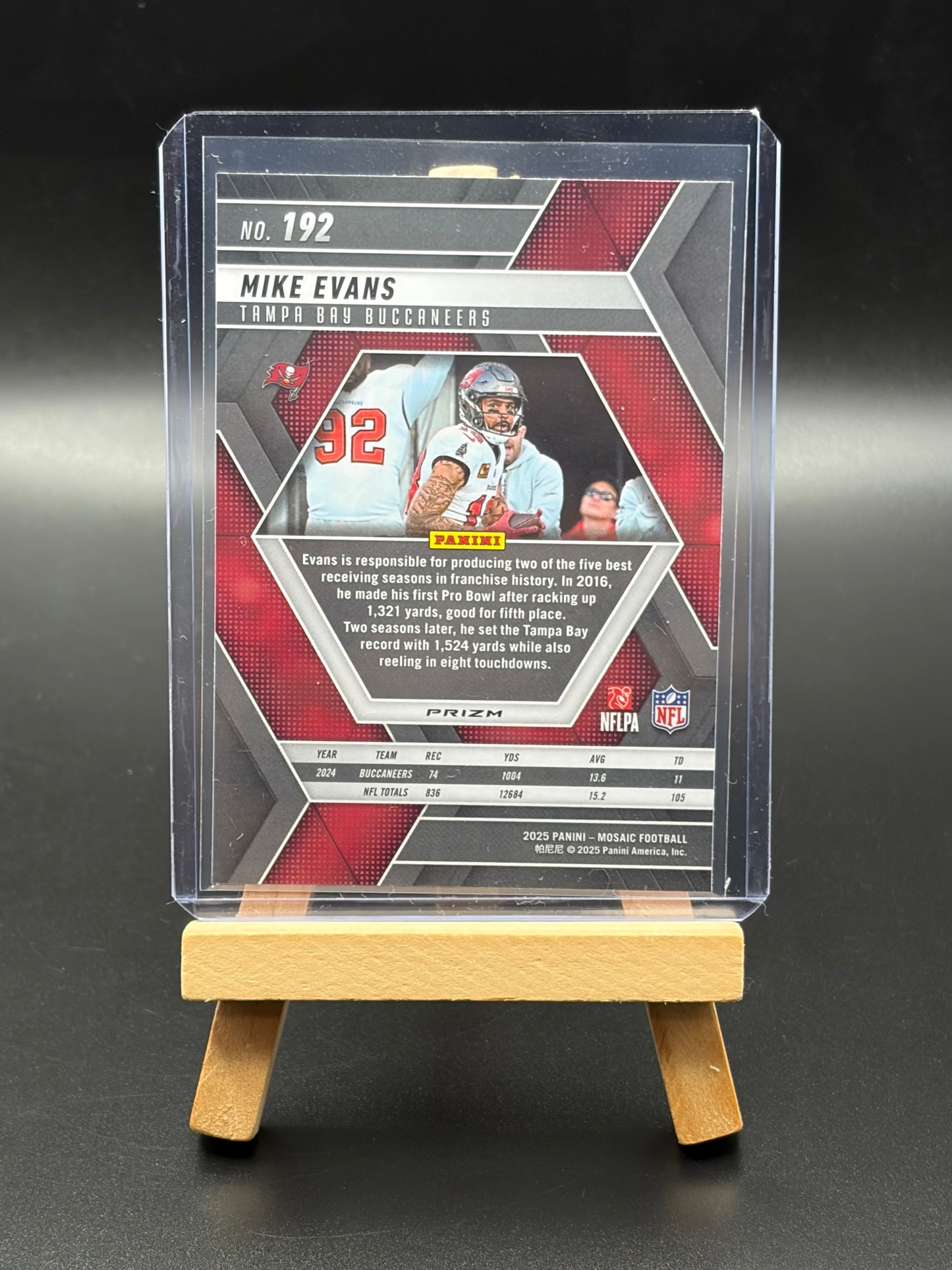 2025 Panini Mosaic Mike Evans Purple Scope Prizm