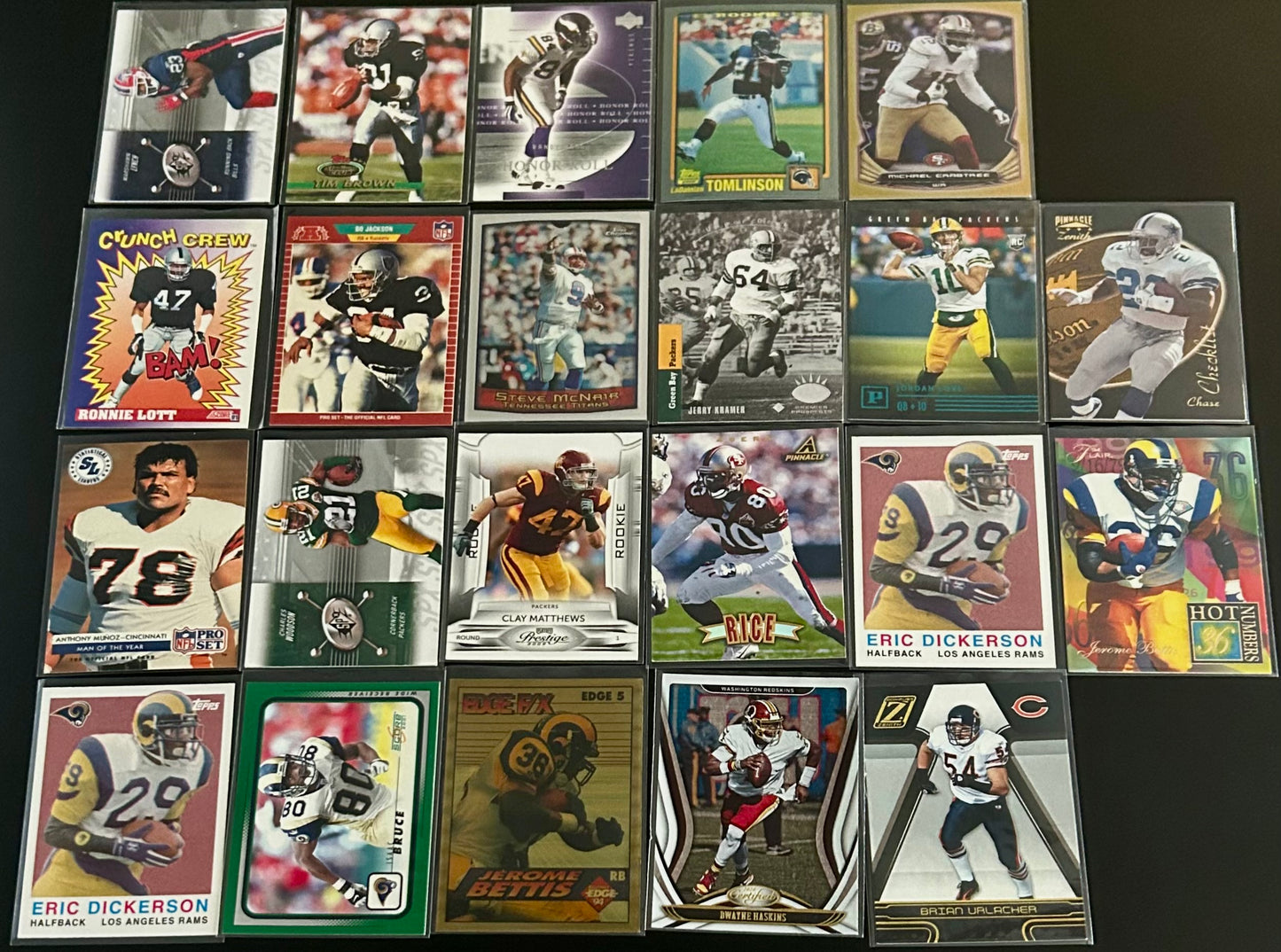 NFL Mixed Teams and Players 22 Card Lot