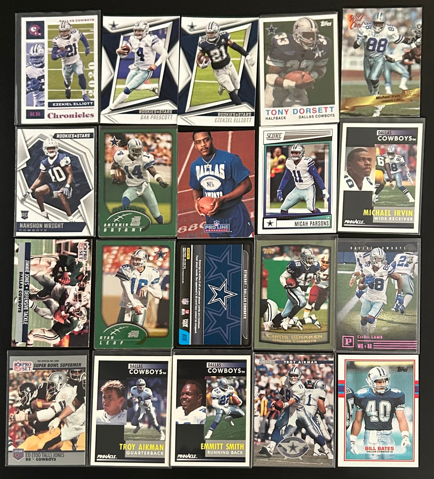 NFL Dallas Cowboys $3.50 20 Card Lot #2