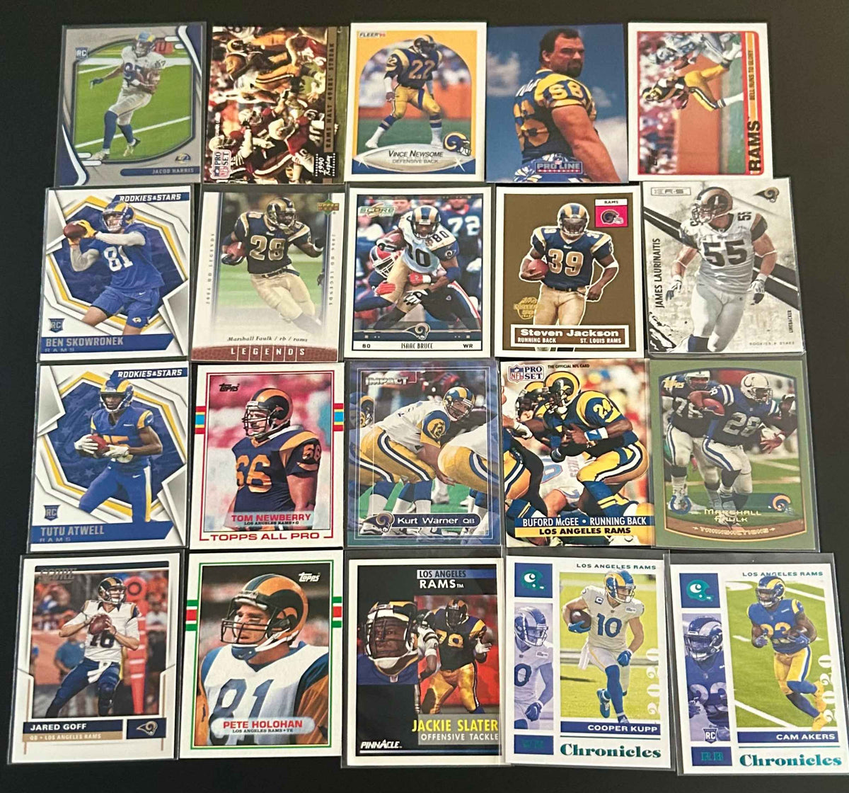 NFL LA Rams 20 Card lot #3