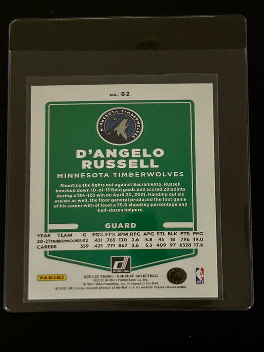 2021-2022 Panini - Donruss Basketball D’Angelo Russell Orange Pulsar Parallel