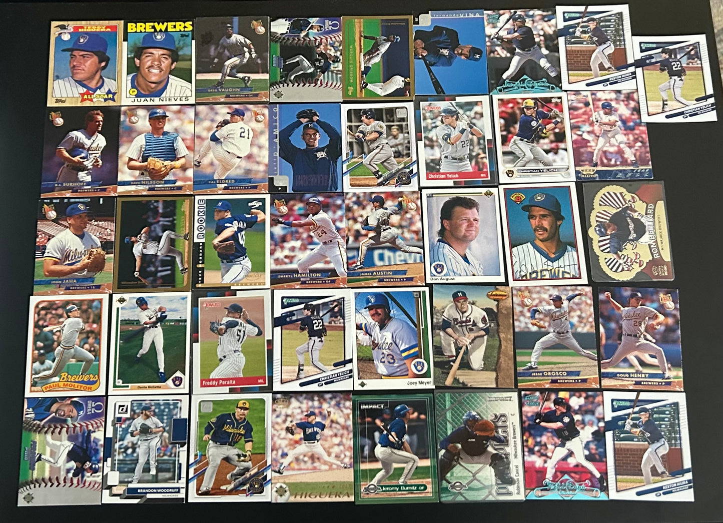 MLB 41 Card Milwaukee Brewers Card lot