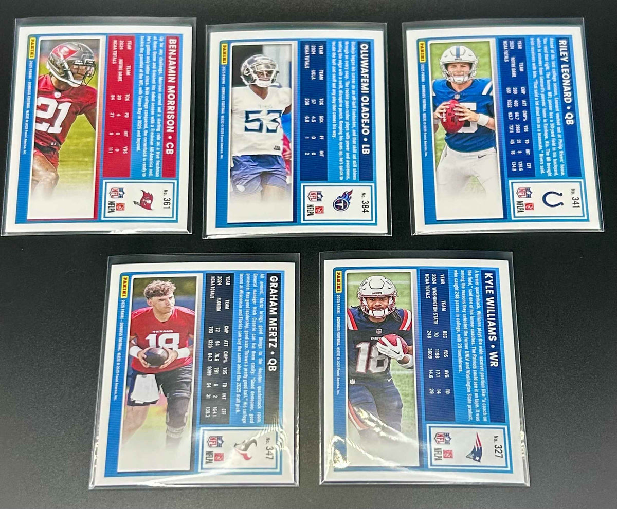 5x 2025 Donruss Football Rated Rookie Lot