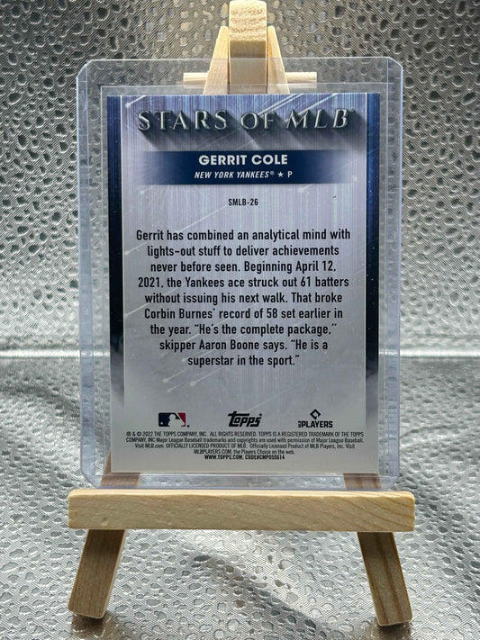 2022 Gerrit Cole Topps Stars of the MLB