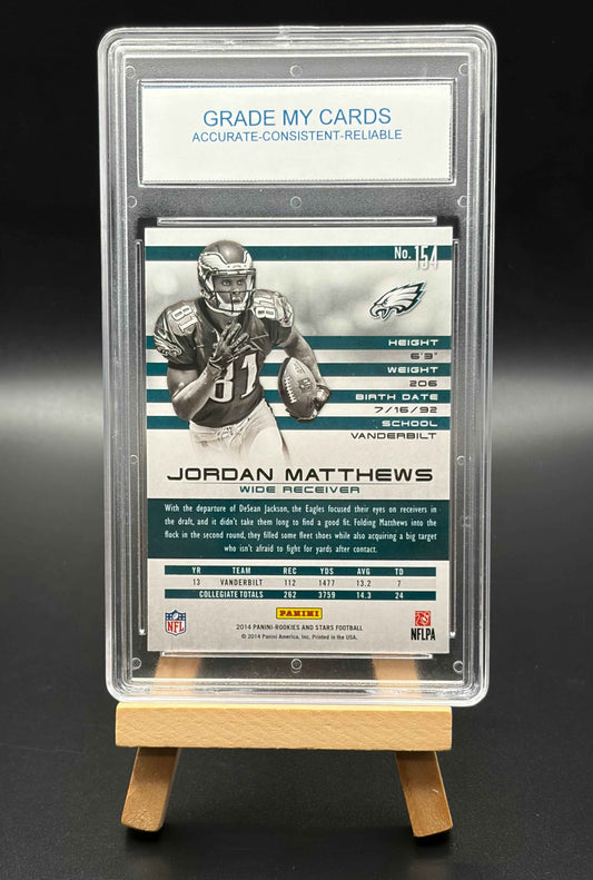 2014 Rookies and Stars Red Parallel RC Jordan Matthews Graded