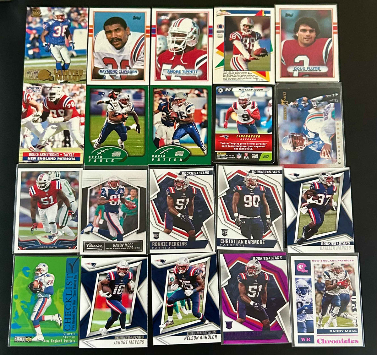 NFL New England Patriots 20 Card Lot #1