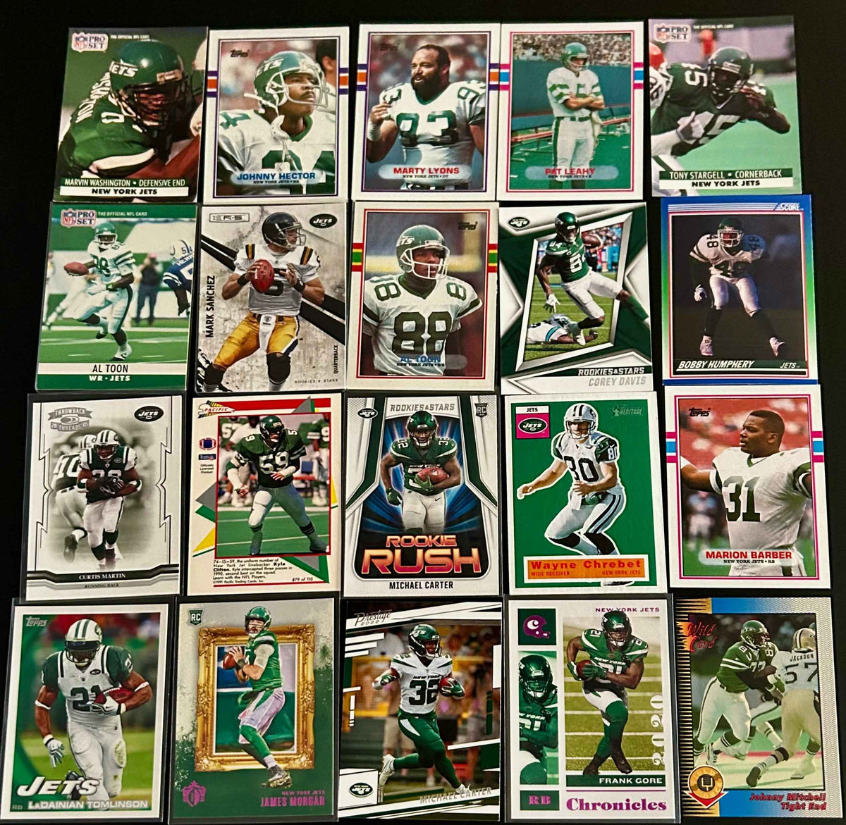 NFL New York Jets 20 card lot #2