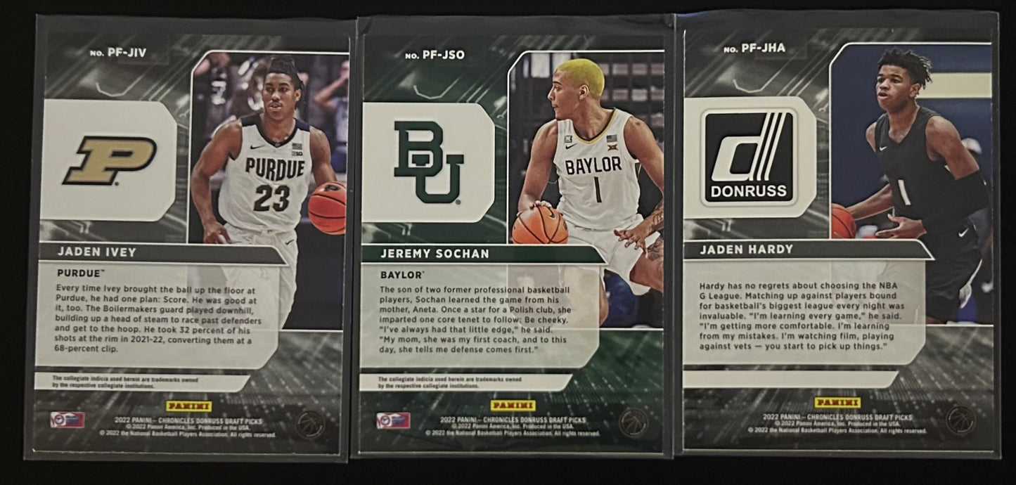 2022 Panini Power Formulas 3 card lot