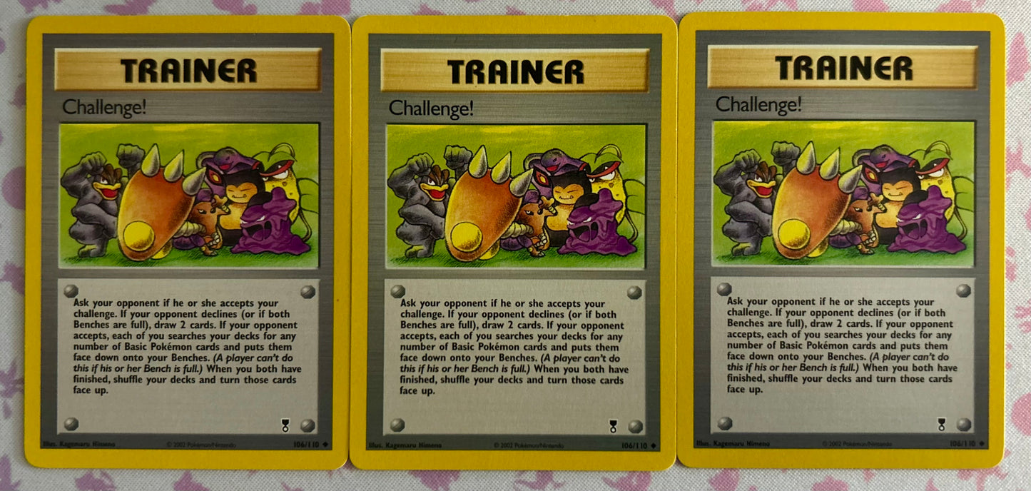 3 Challenge Legendary Collection lot. NM