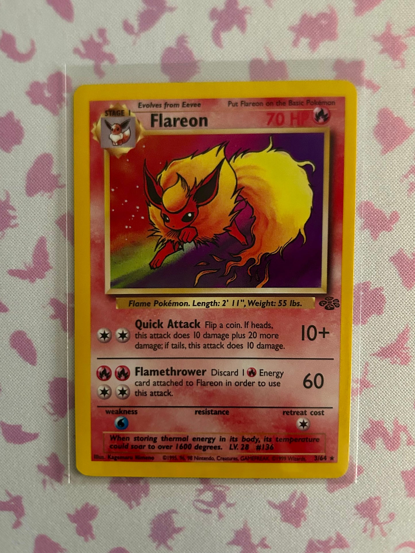 Flareon(3/64) - Jungle (JU) Holo Rare