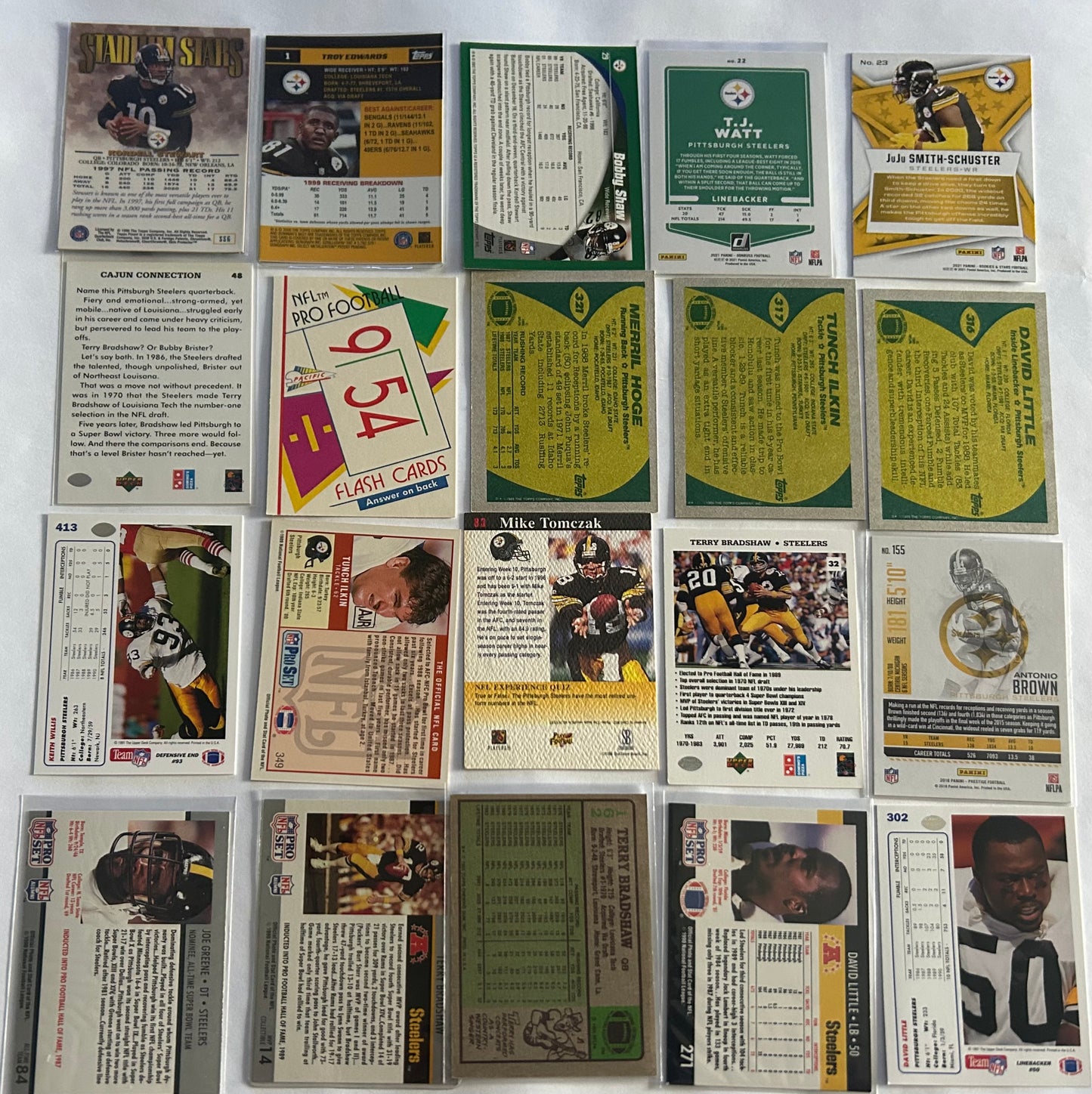 NFL Pittsburgh Steelers $3.50 20 Card Lot #2
