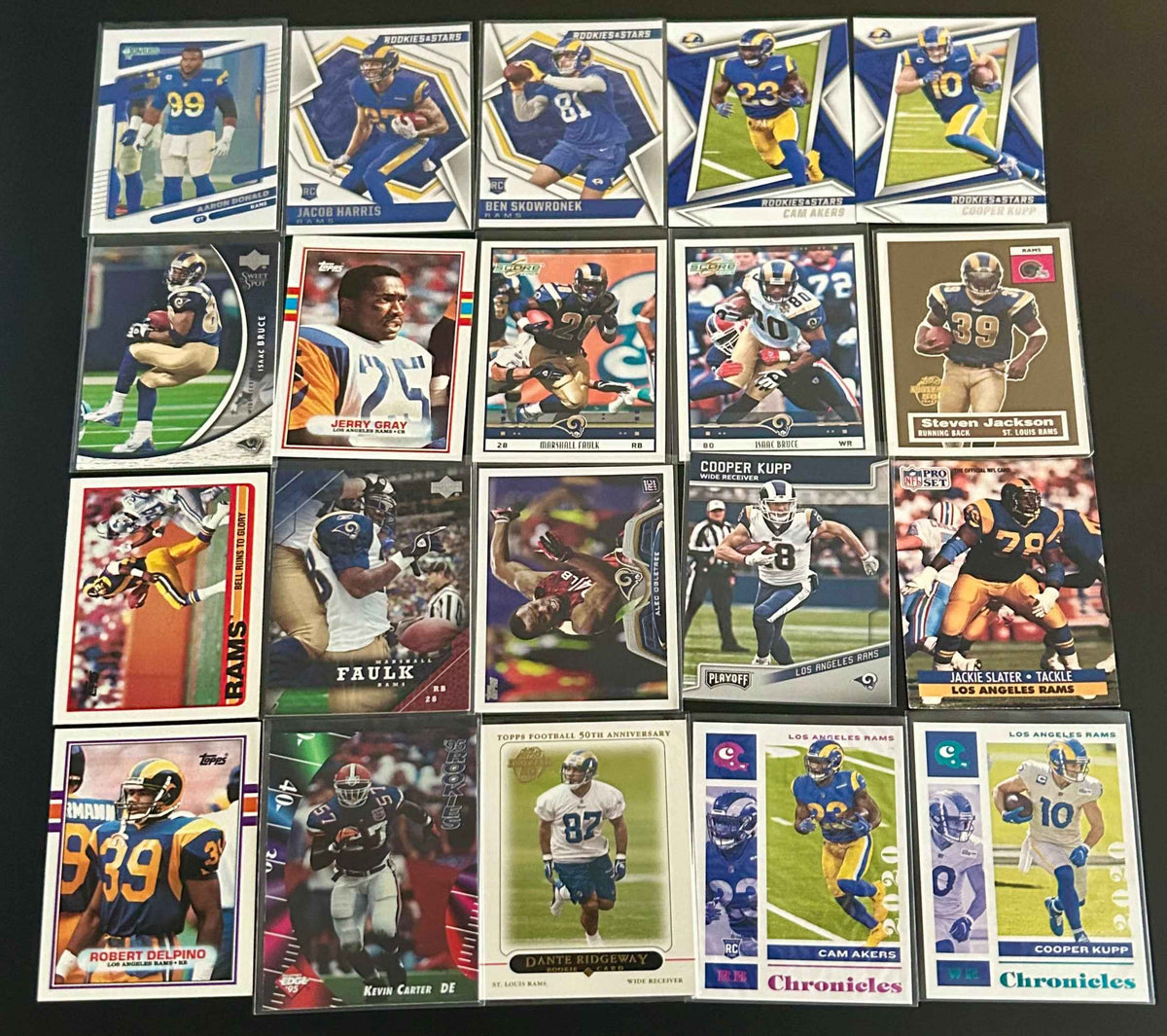 NFL LA Rams 20 Card lot #4