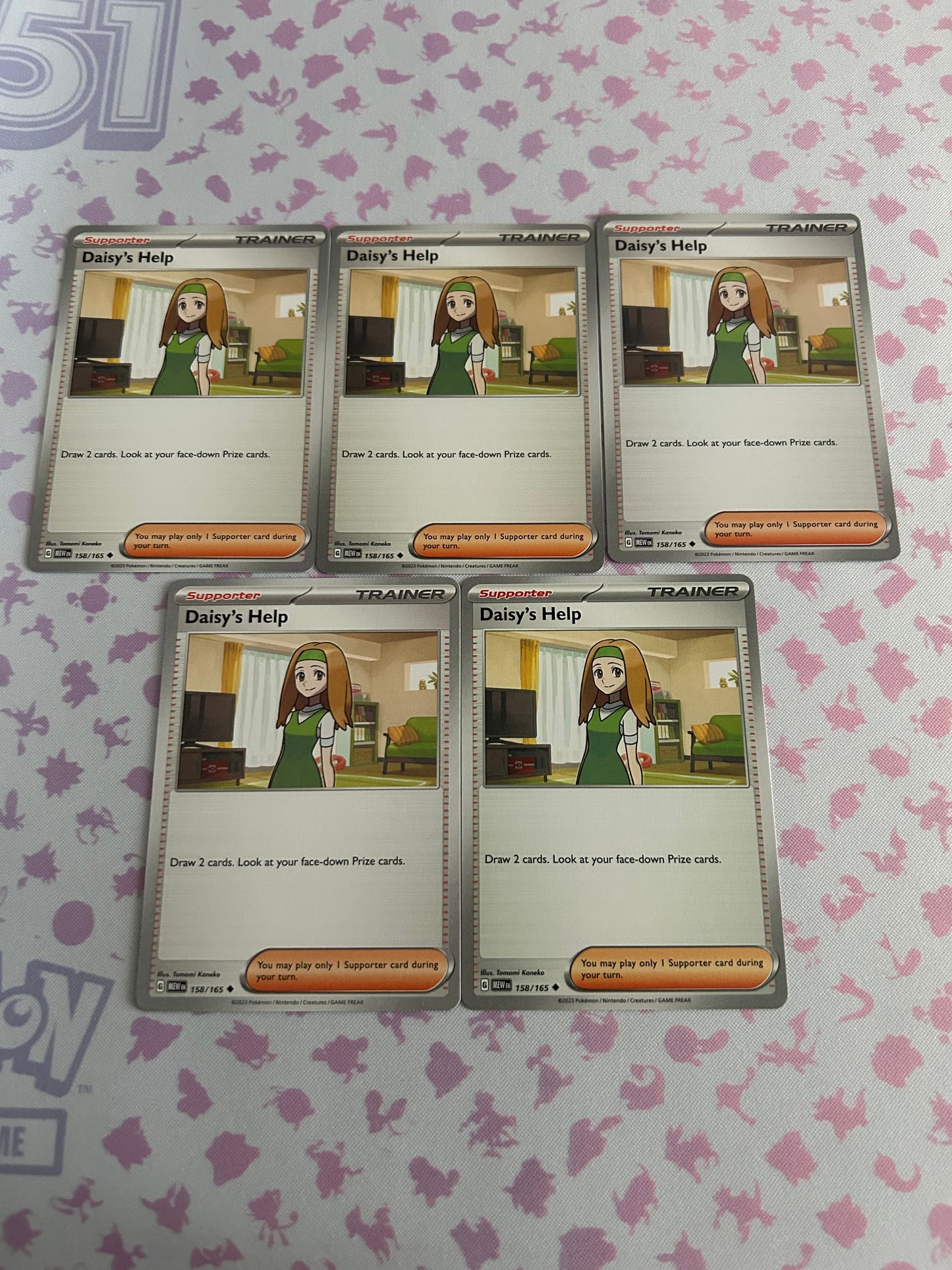 5 Daisy’s Help Card Scarlet & Violet 151 lot