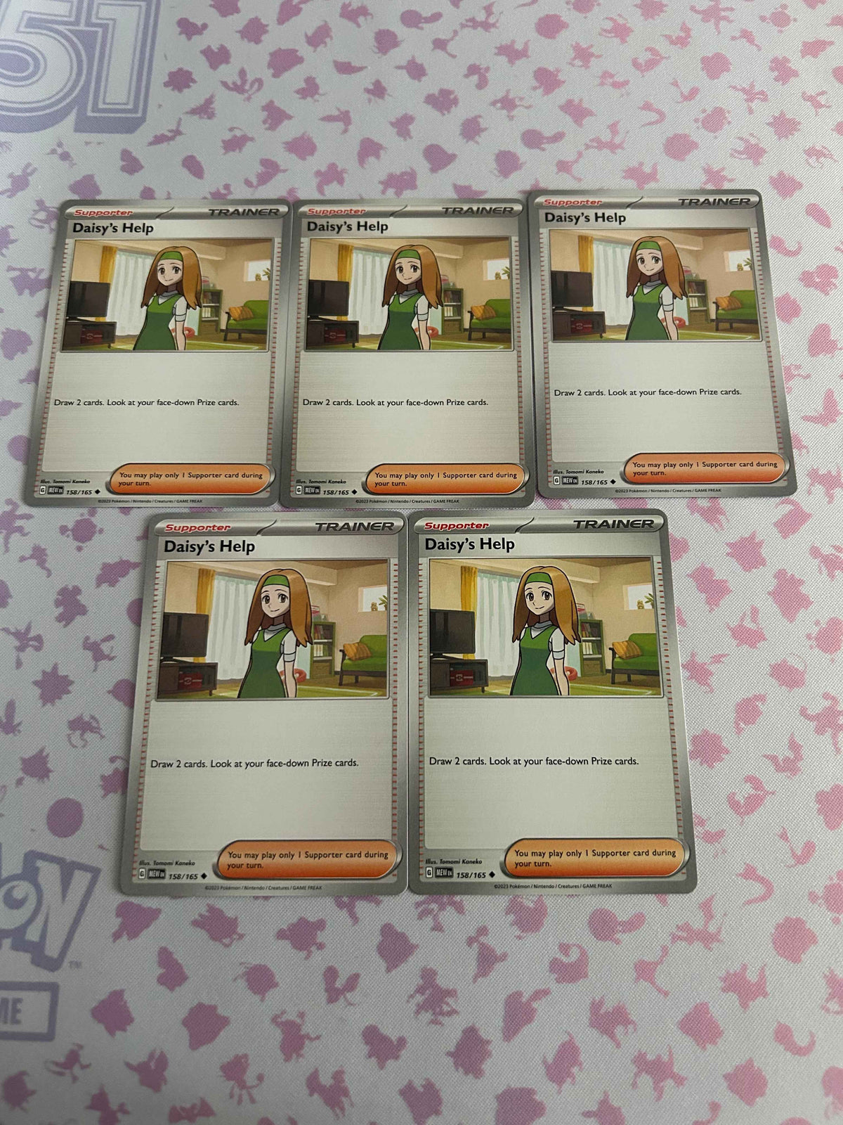 5 Daisy’s Help Card Scarlet & Violet 151 lot