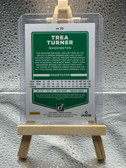 2021 Donruss Baseball Trea Turner Pink Parallel