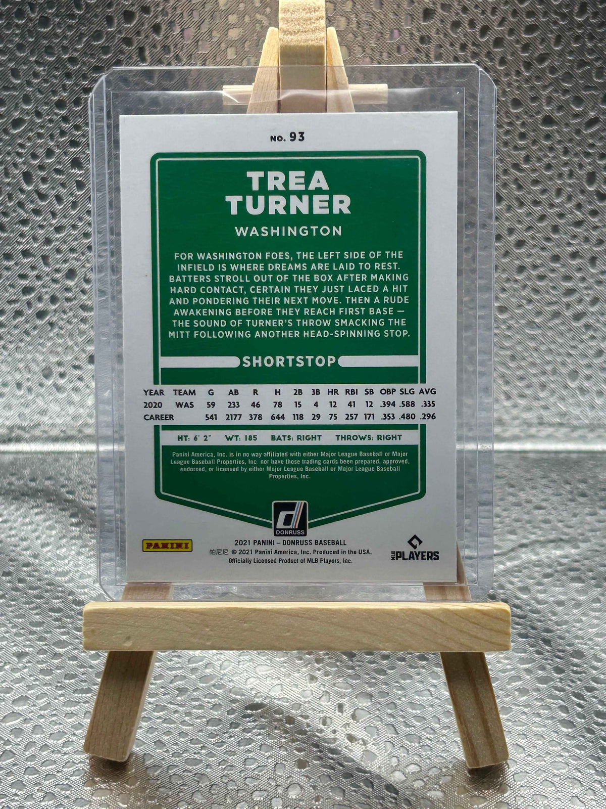 2021 Donruss Baseball Trea Turner Pink Parallel