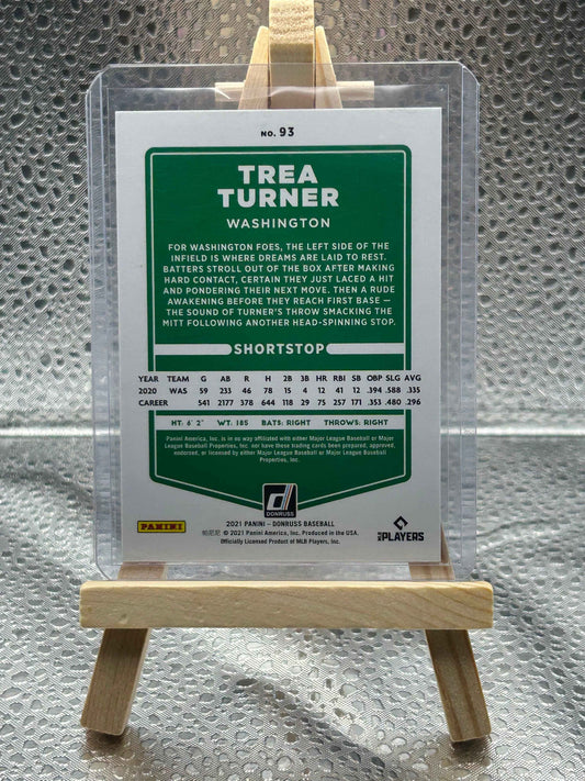 2021 Donruss Baseball Trea Turner Pink Parallel