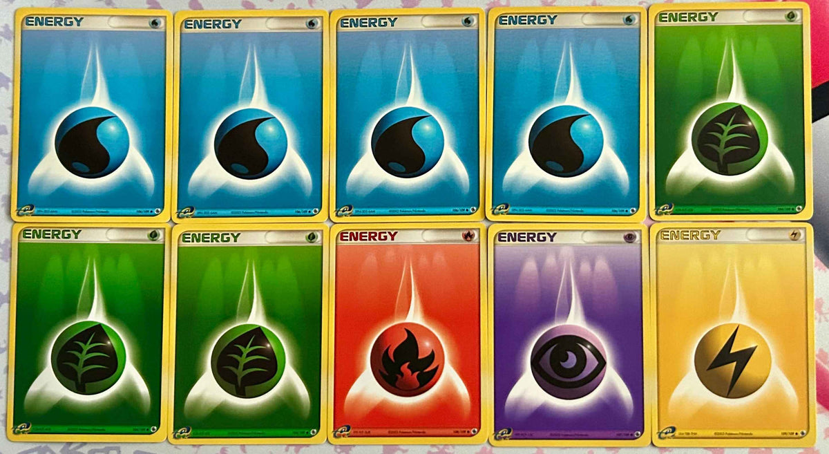 Pokémon Ruby & Sapphire Energy Cards – 10 Card Mixed Lot
