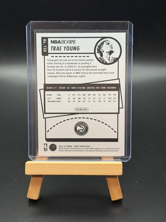 2021-2022 Panini - Hoops Basketball Teal Parallel Trae Young