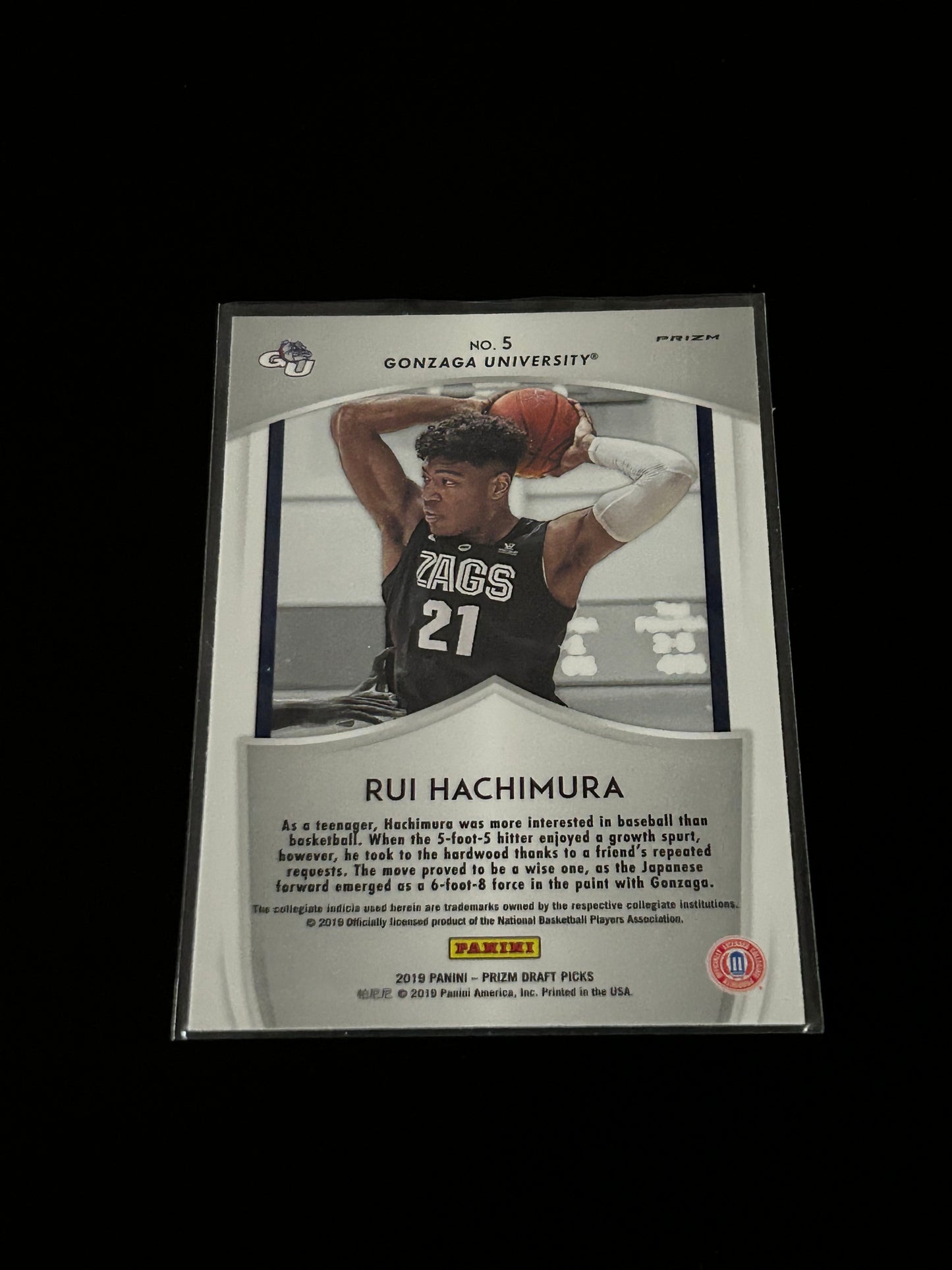 2019 Panini Rui Hachimura Crusade red parallel