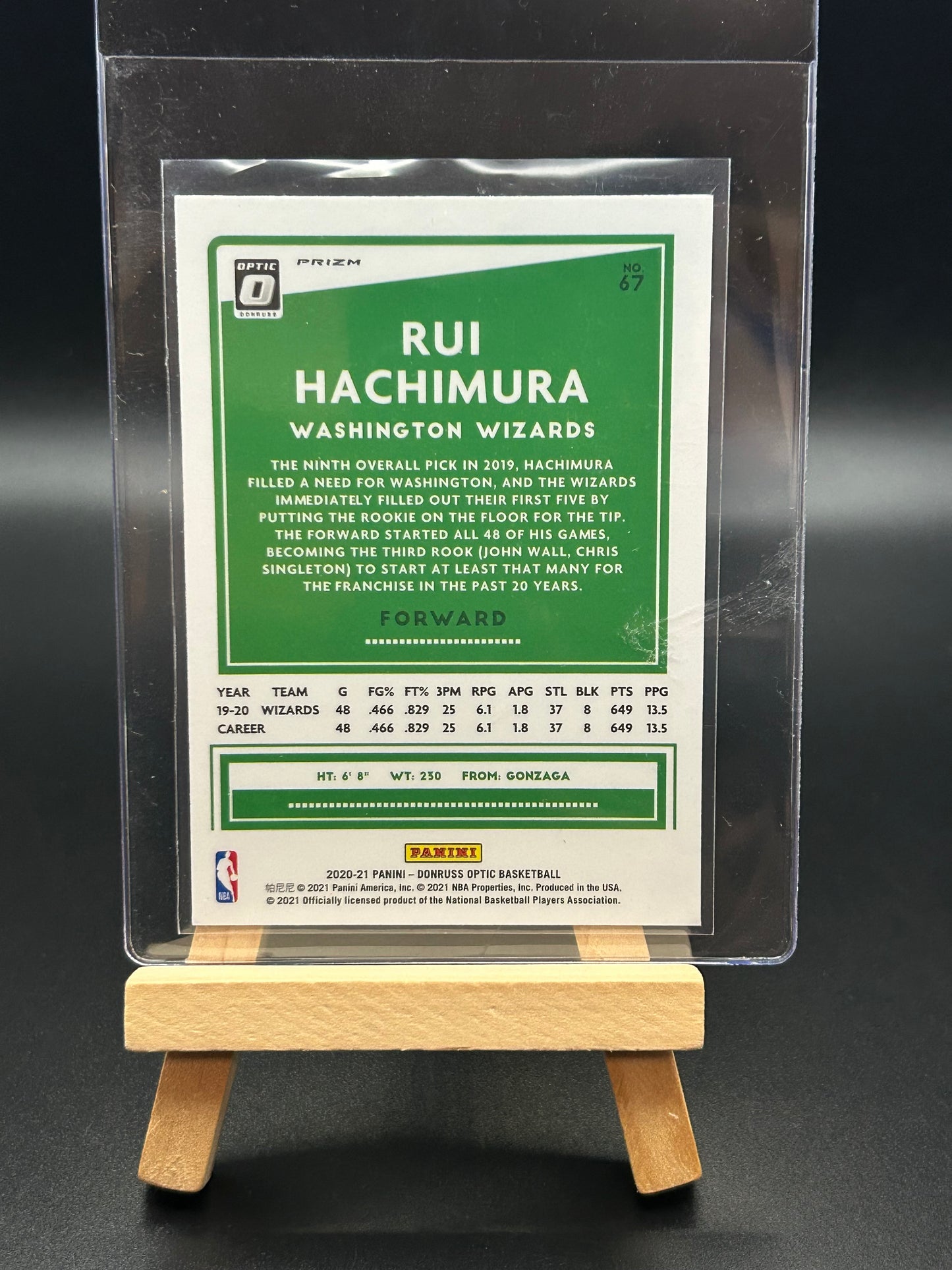 2020-2021 Panini - Donruss Optic Basketball Silver Parallel Rui Hachimura