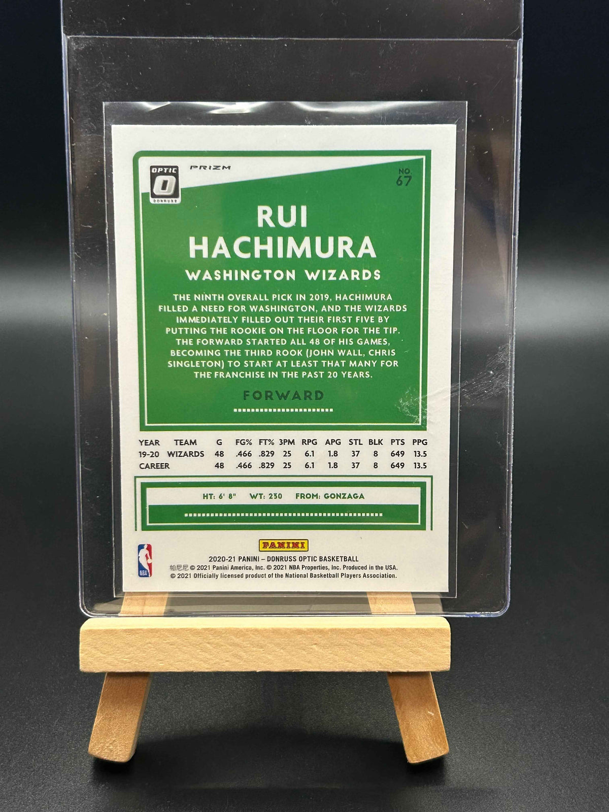 2020-2021 Panini - Donruss Optic Basketball Silver Parallel Rui Hachimura
