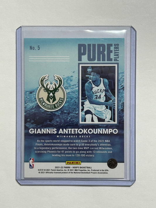 2020-2021 Panini - Hoops Basketball Pure Players Giannis Antetokounmpo