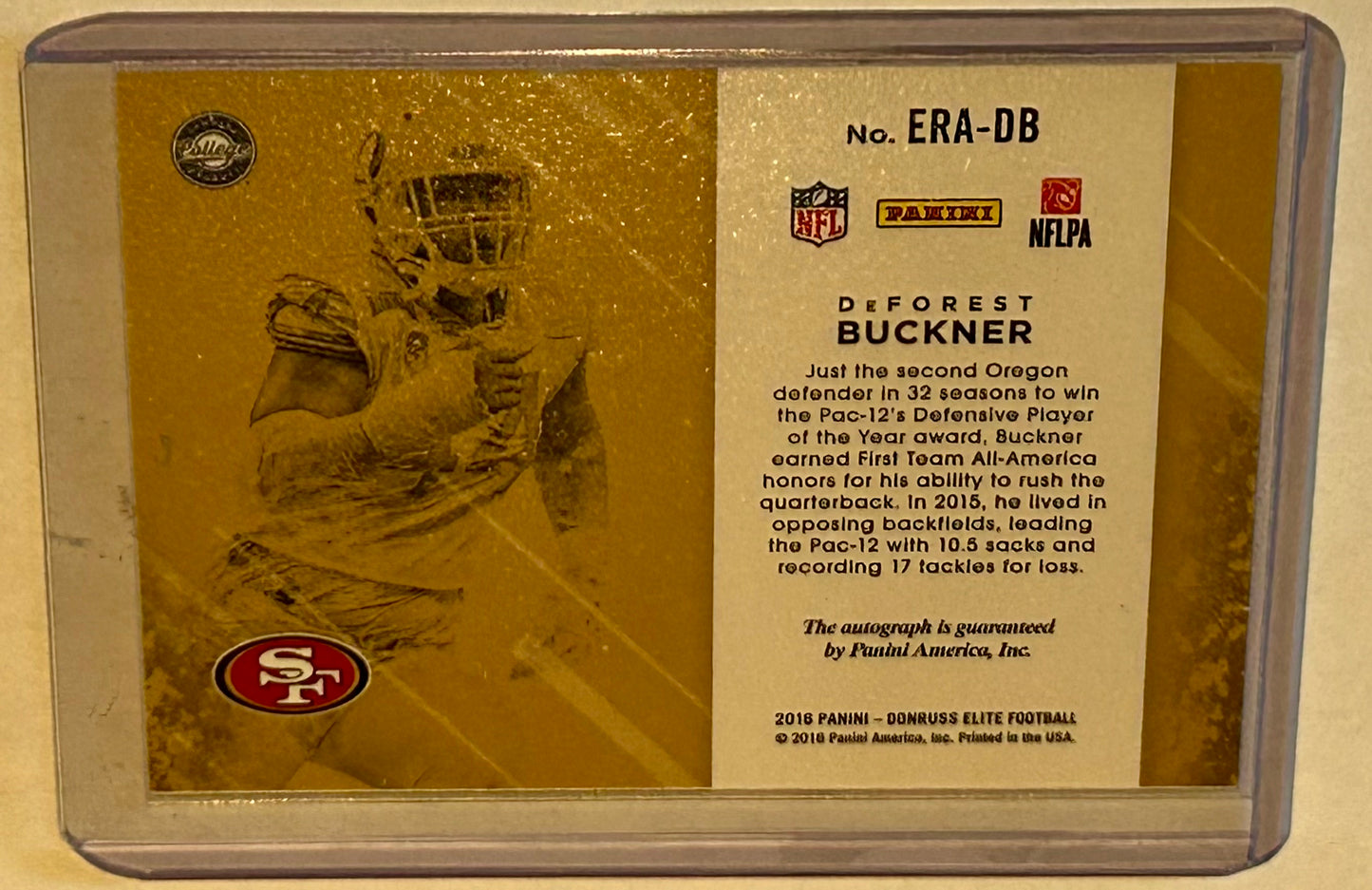 2016 Donruss Elite Green DeForest Buckner #ERA-DB Rookie Auto RC