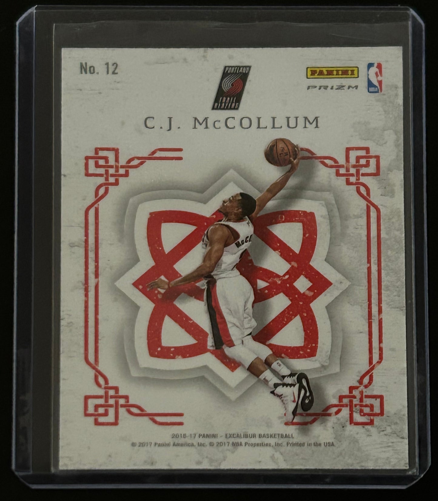2016-17 Panini Excalibur Crusade Silver Prizm CJ McCollum
