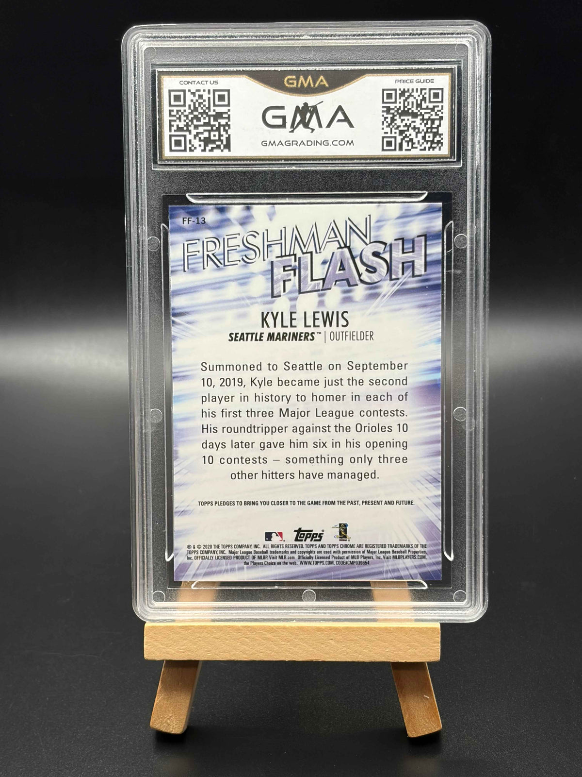 2020 Topps Chrome Graded 10 Former Rookie of Year Kyle Lewis