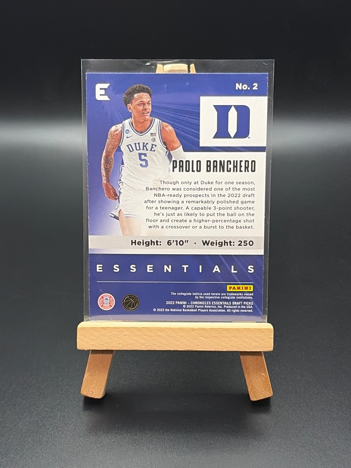 2022 Chronicles Essential Basketball Paolo Banchero Pink Parallel Rookie Card