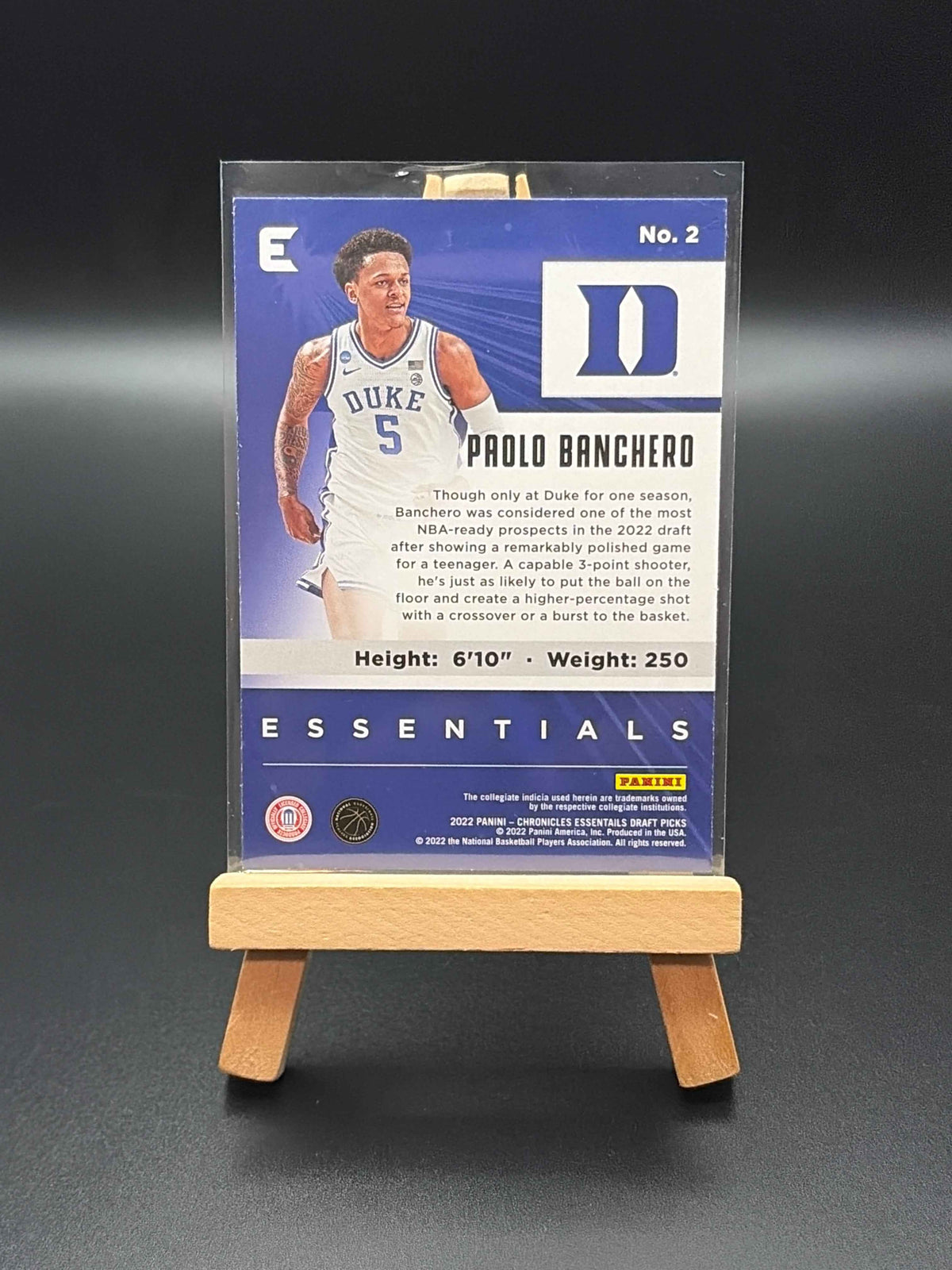 2022 Chronicles Essential Basketball Paolo Banchero Pink Parallel Rookie Card