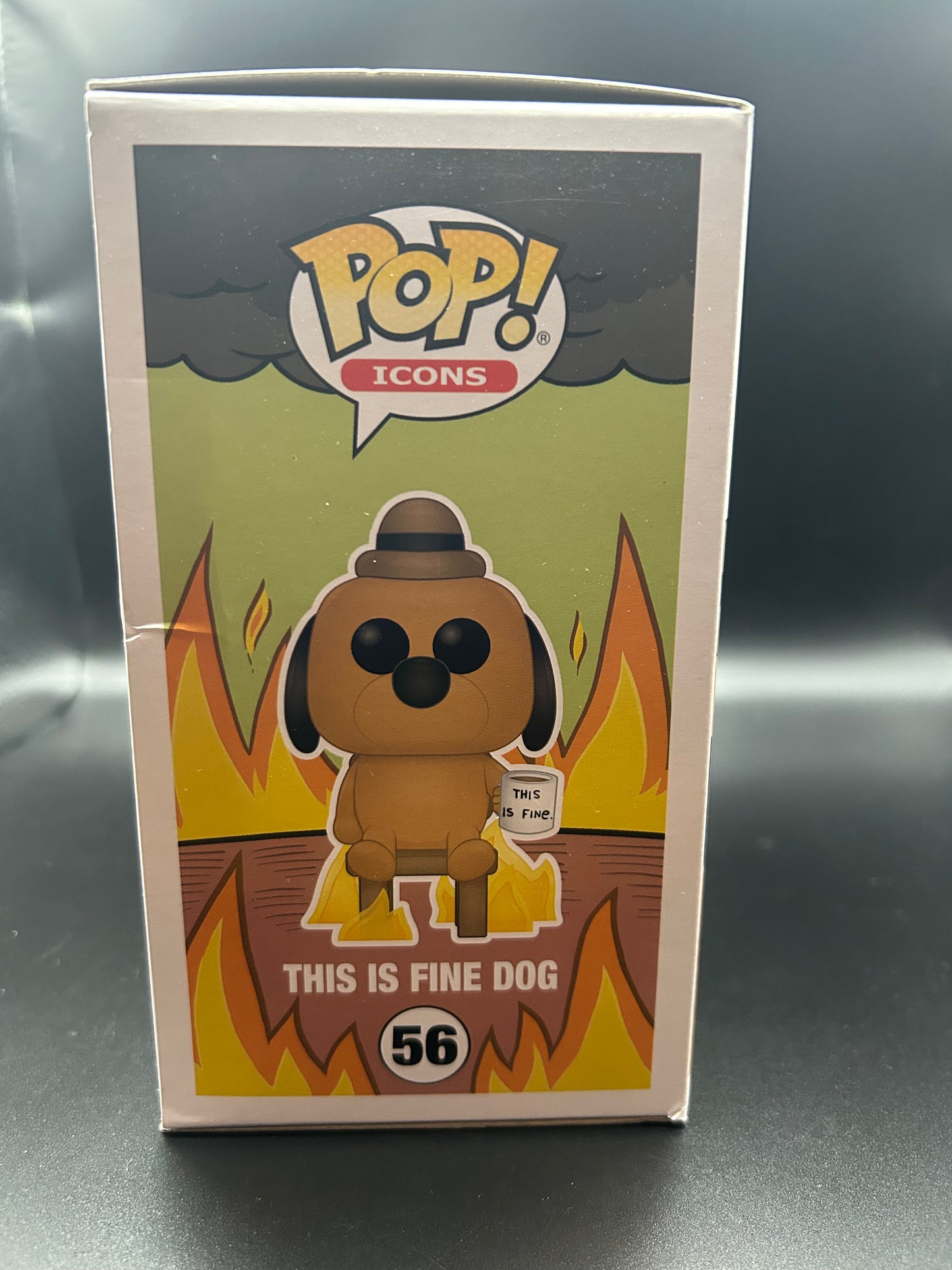 Funko Pop Entertainment Earth Exclusive This Is Fine Dog