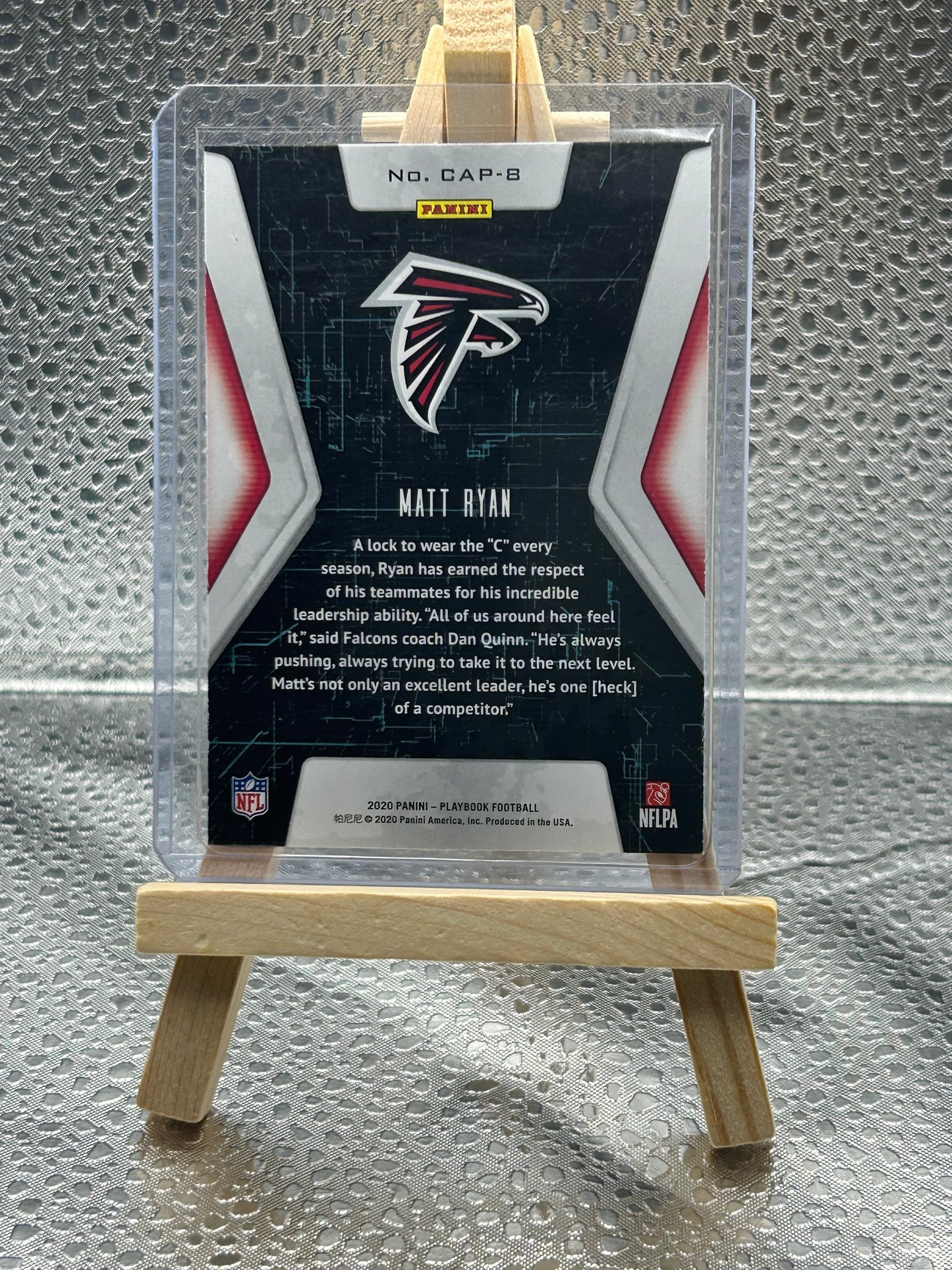 2020 Panini Playbook Football Captains Matt Ryan