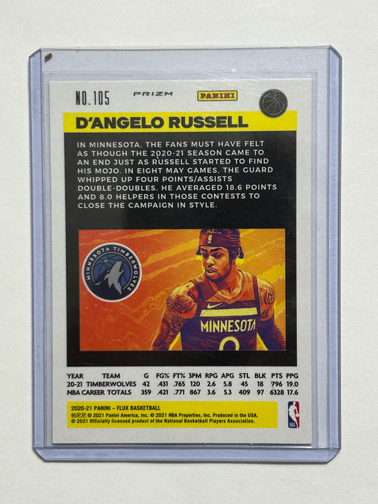 2020-2021 Panini - Flux Basketball Blue Parallel D’Angelo Russell