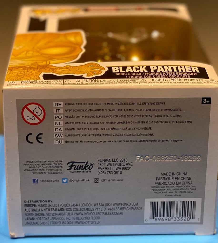 Funko Pop Black panther gold chrome 383