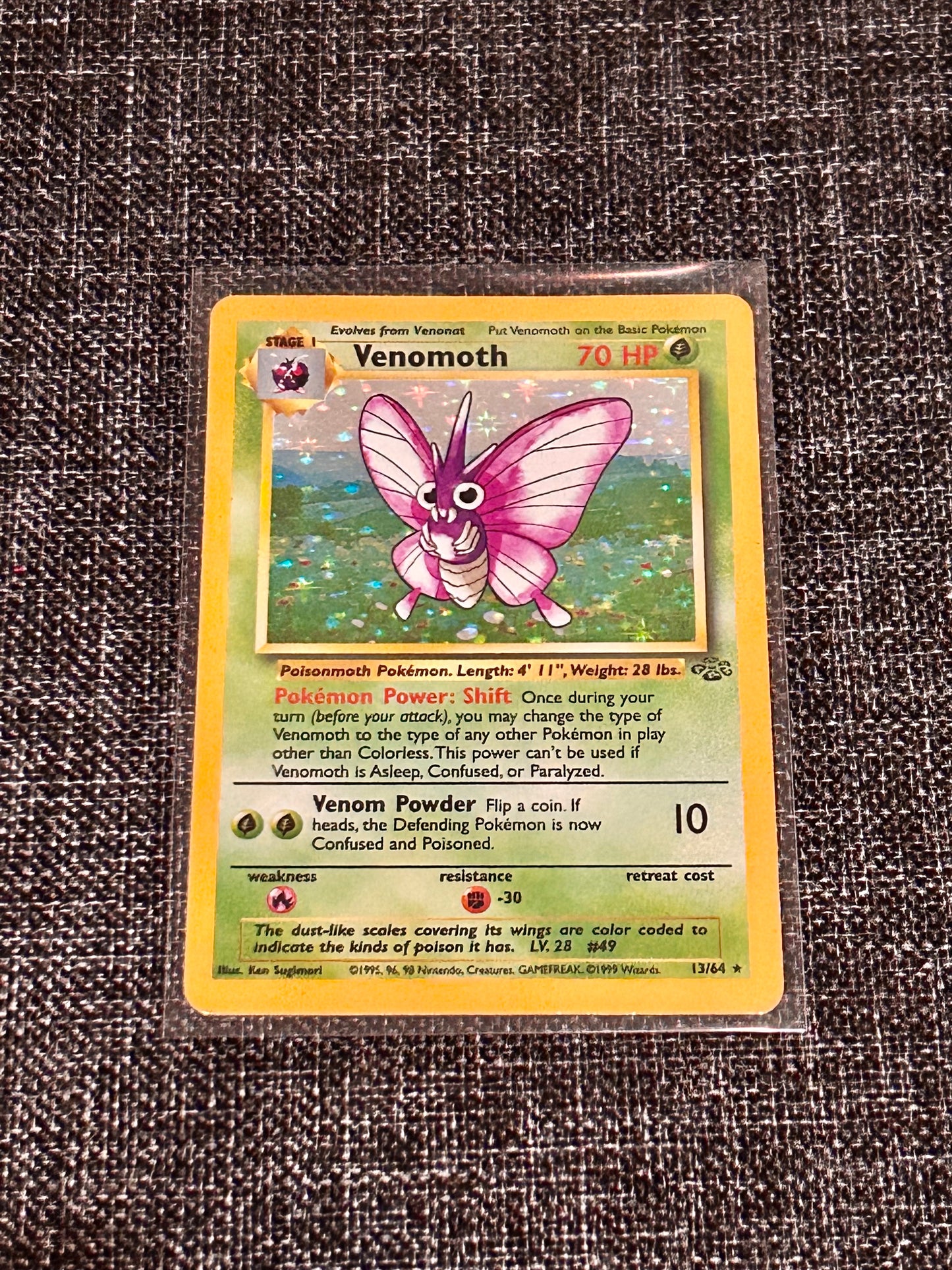 Venomoth (13/64) - Jungle (JU)Holo Rare