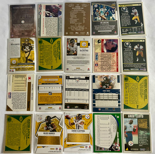 NFL Pittsburgh Steelers $3.50 20 Card Lot #4