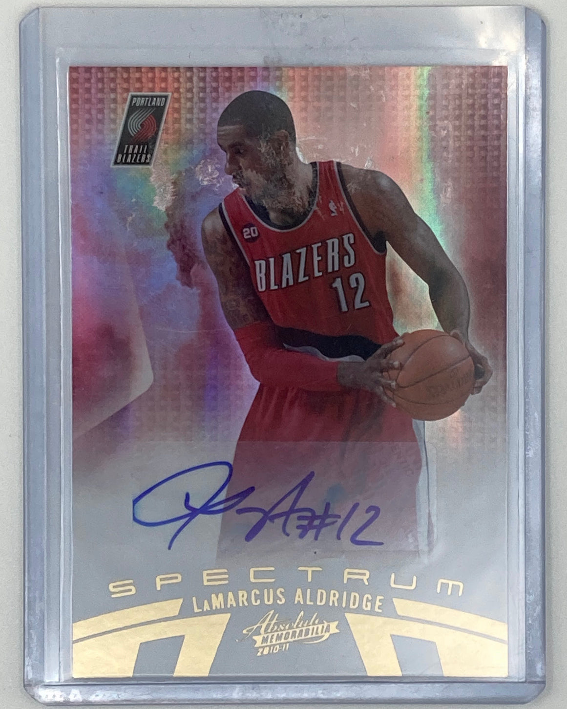 LaMarcus Aldridge Panini 2011 Auto Numbered out of 99.