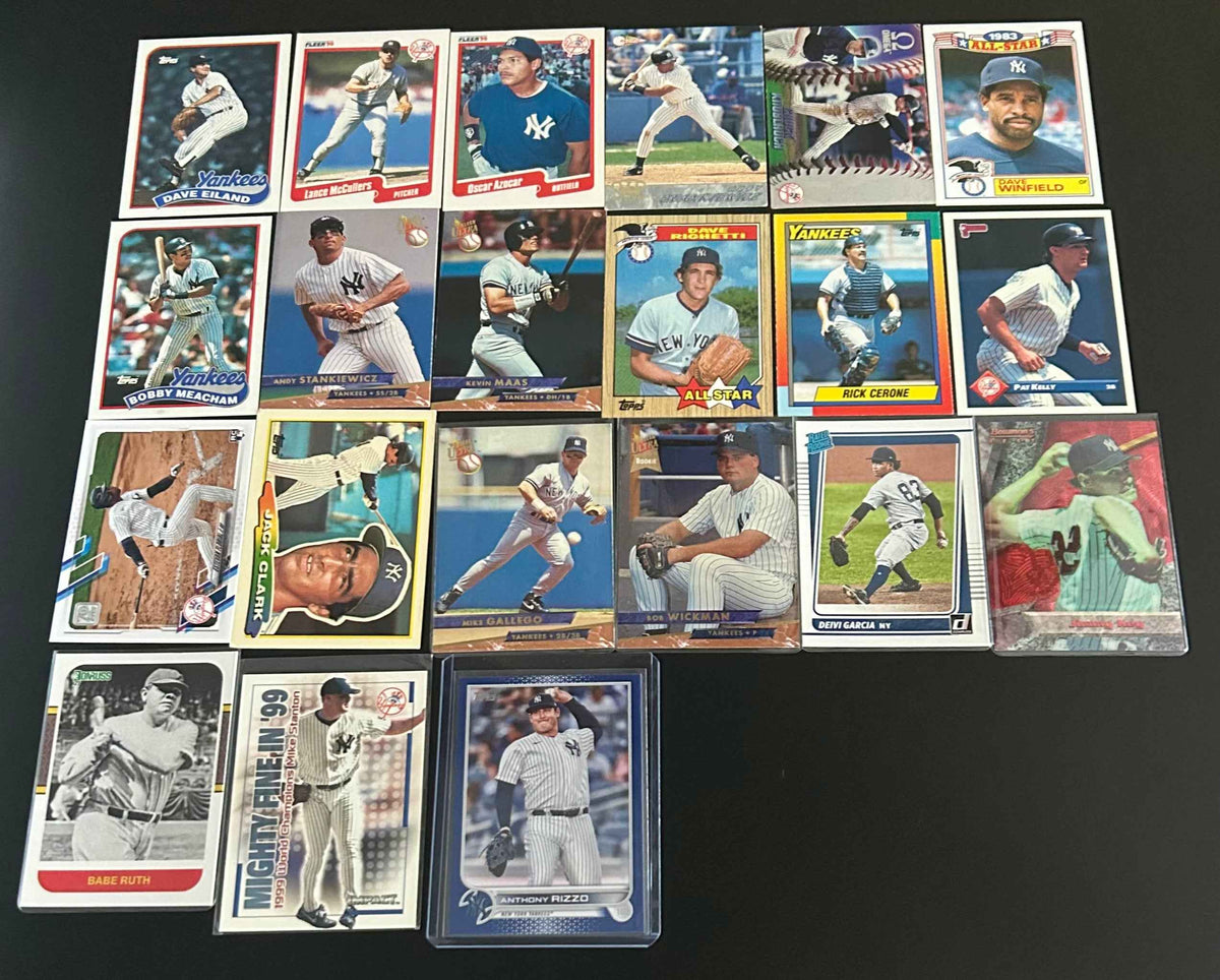 MLB New York Yankees $3.50 21 Card lot #2